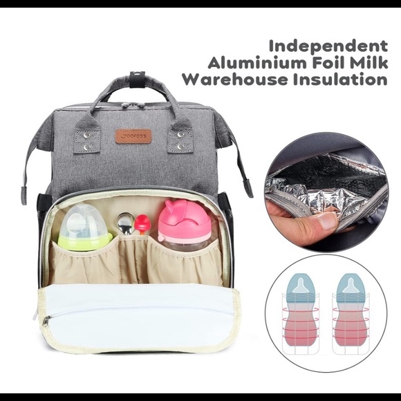 7 in 1 Diaper Bag Backpack with Changing Station Baby Bags for Boys Girls Men... - Picture 5 of 7